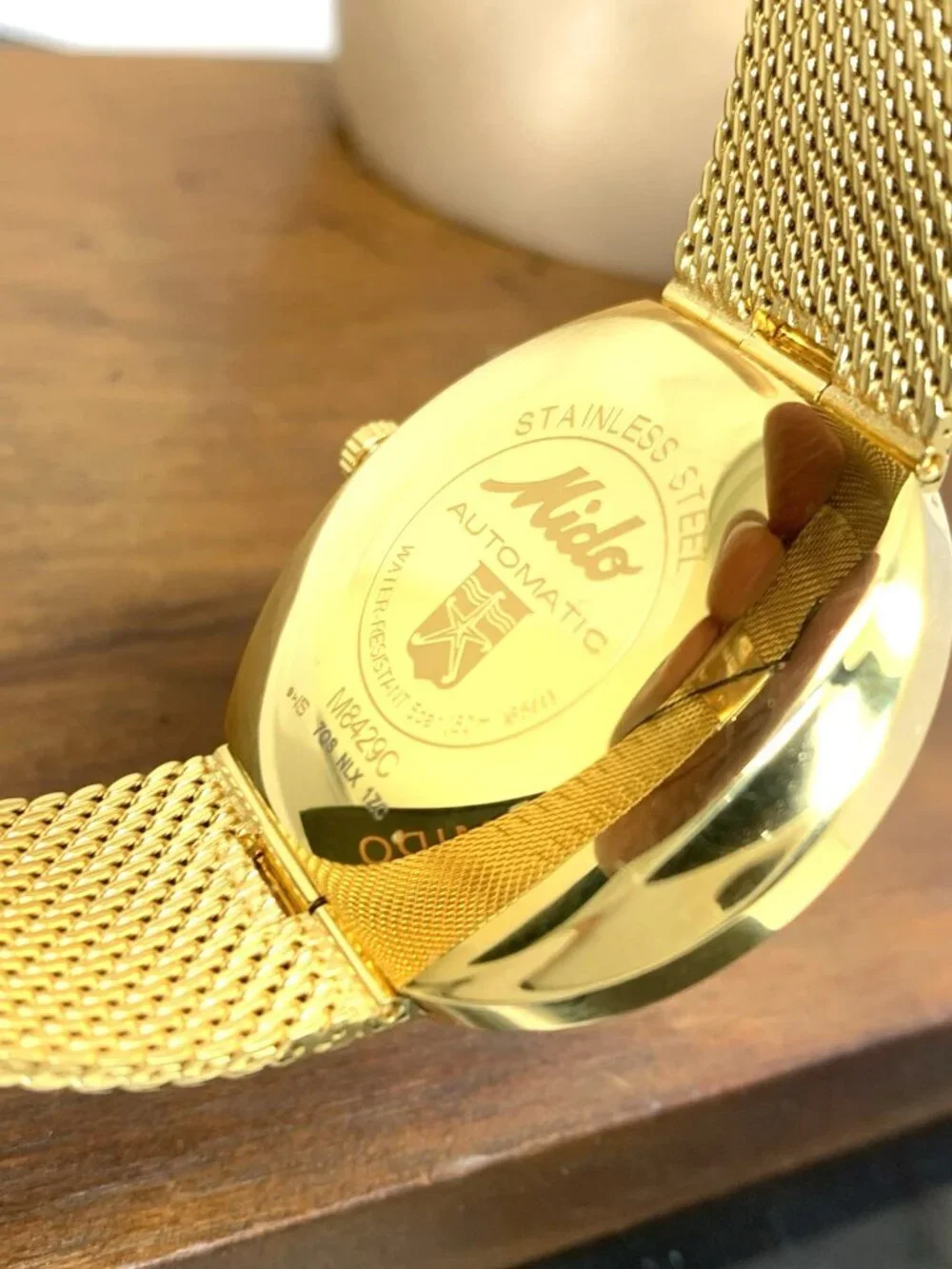 Mido Commander Men's Watch M842932213 Swiss Automatic Day Date Gold Steel 37mm
